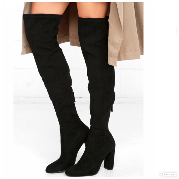 Steve Madden Shoes - Steve Madden Emotion Suede Over the Knee 7.5